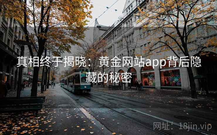 真相终于揭晓:黄金网站app背后隐藏的秘密